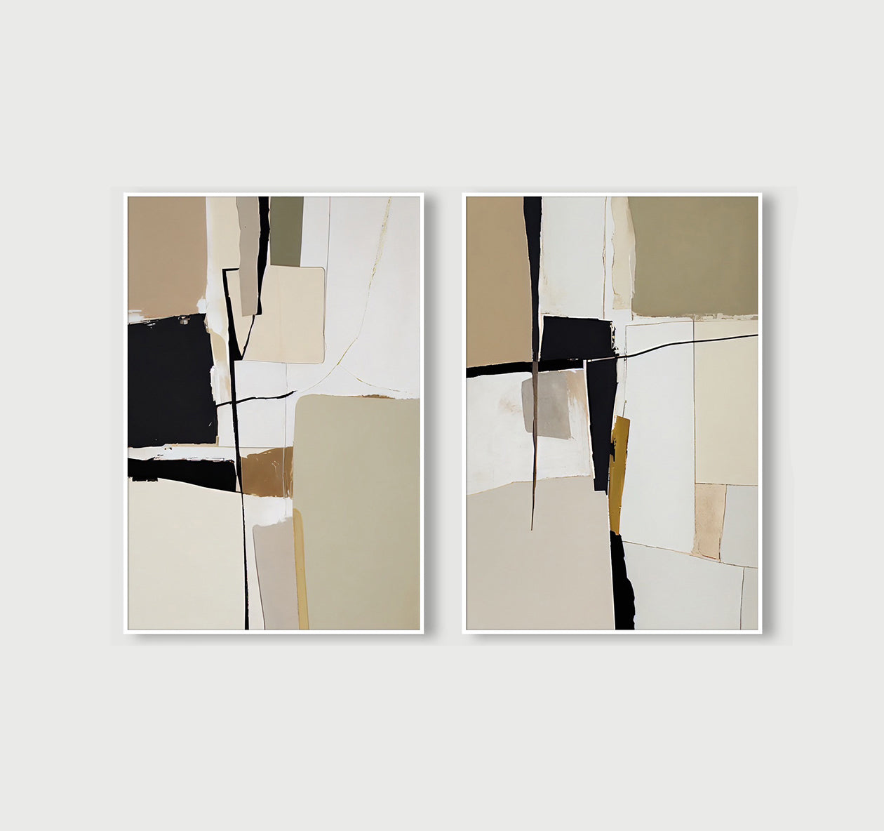 Abstract Painting (2 ภาพ) (Canvas)