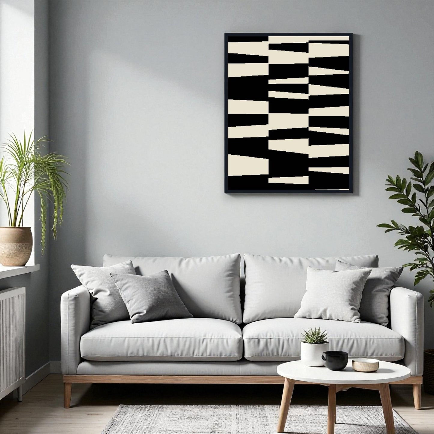 Simple geometric shapes in black