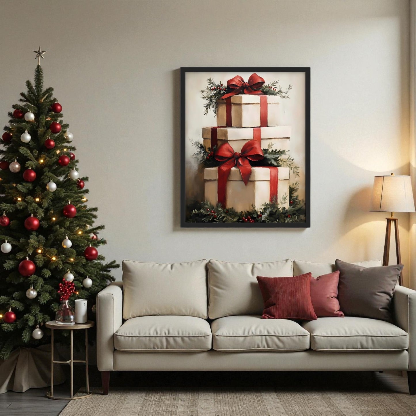 Christmas Gift Box Print