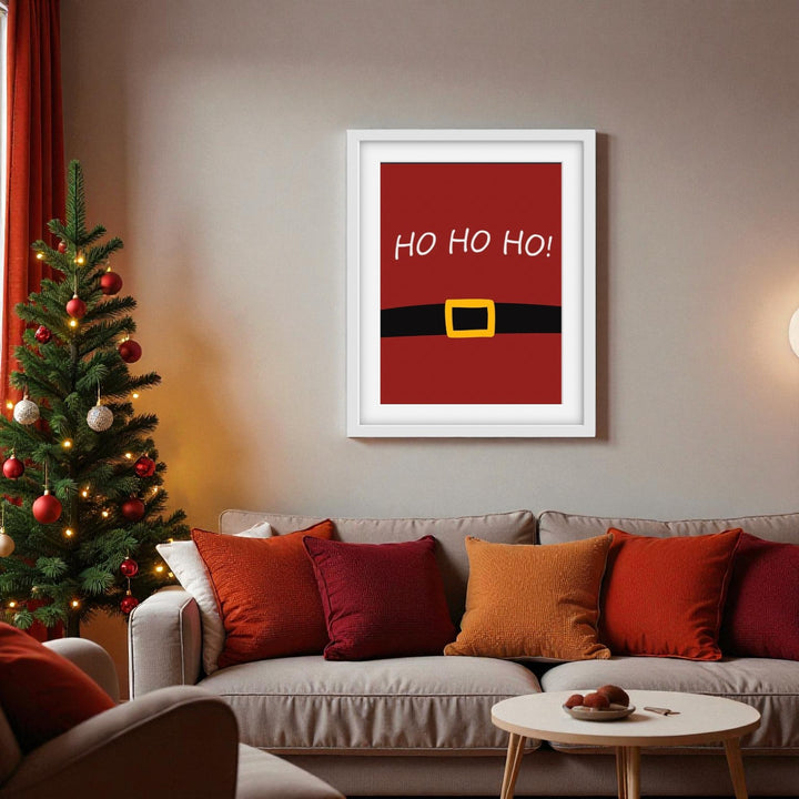 Santa Belt Minimal Print